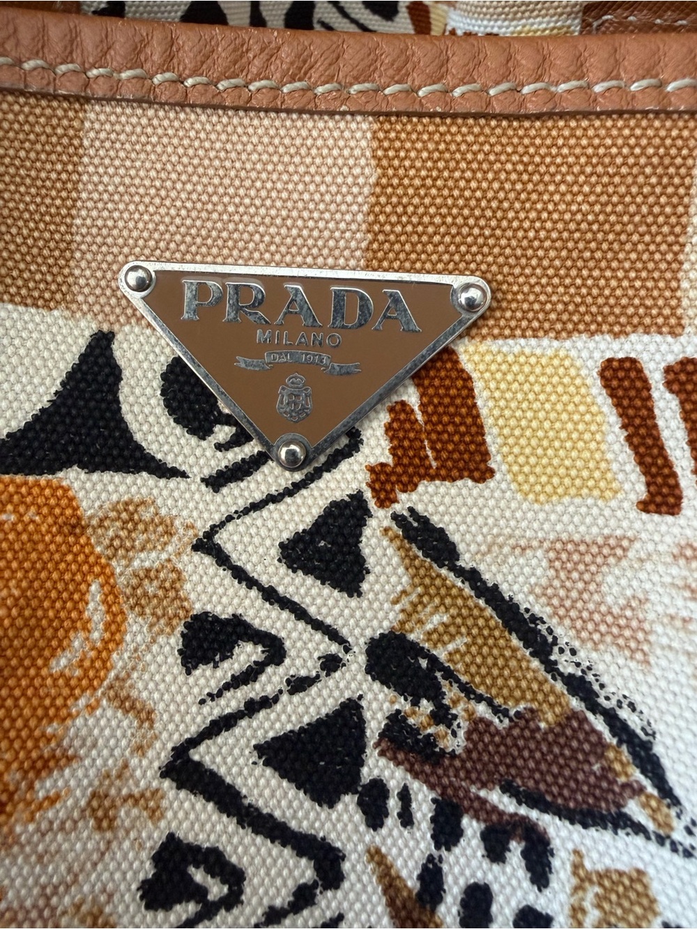 Prada Canvas Bag Close-up